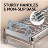 Premium Stainless Steel Pull Out Dish Rack Kitchen Cabinet Drawer Bowl Plate Drying Multi Size Storage Organizer