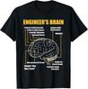 Engineer's Brain - Funny Sarcastic Engineering Gift Short Sleeve T-Shirt