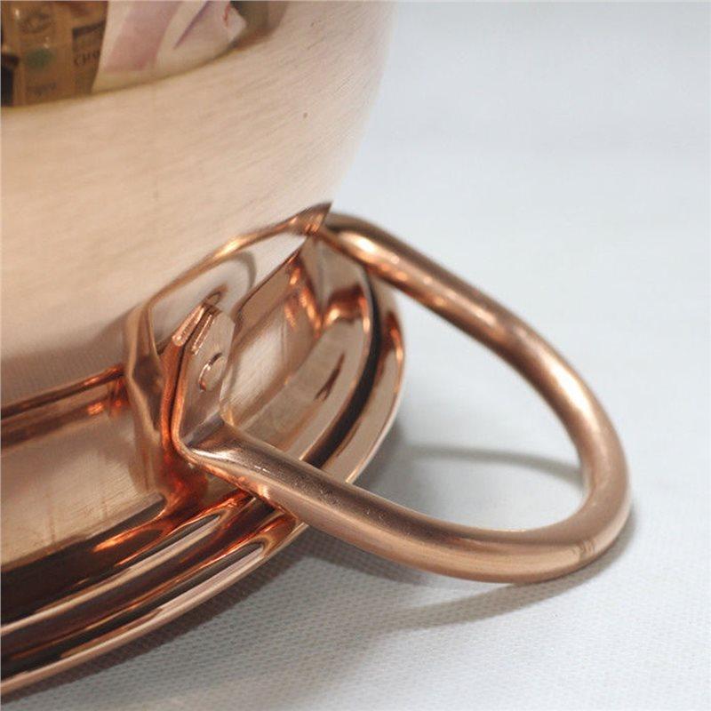 2025 Trend Kupfer Verdickter Suppentopf mit zwei Griffen, Für Induktionsherd Kompatibles Verbundboden-Design