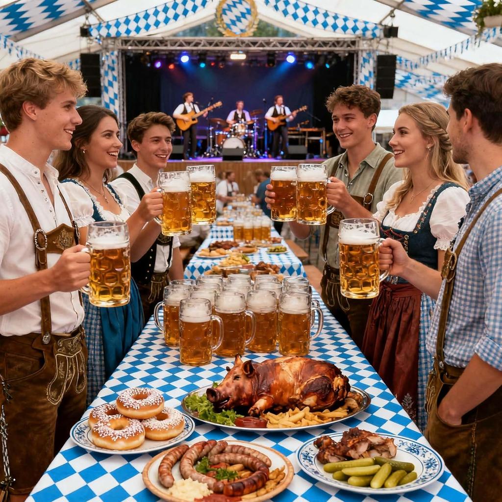 Iceyyyy 3 Pieces Oktoberfest Tablecloths-Blue and White Checkered Table Cloths Rectangular Oktoberfest Bavarian Flag Tablecover for German