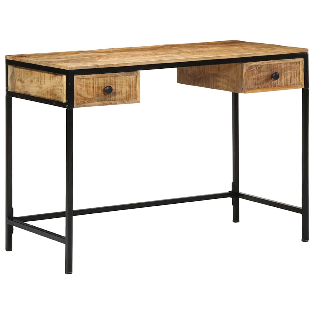 Desk with Drawers and Storage Brown 105 X 50 X 75 Cm