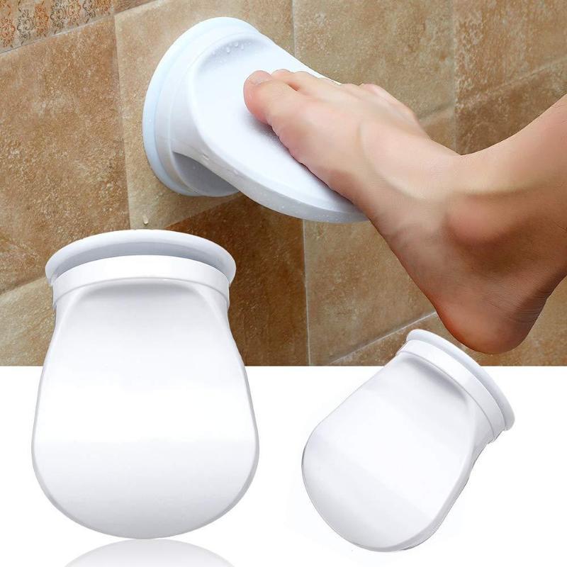 Shower Foot Rest Suction Cup Non Slip Surface Strong Grip Bathroom Foot Stand for Shaving Washing Adults Kids Elderly
