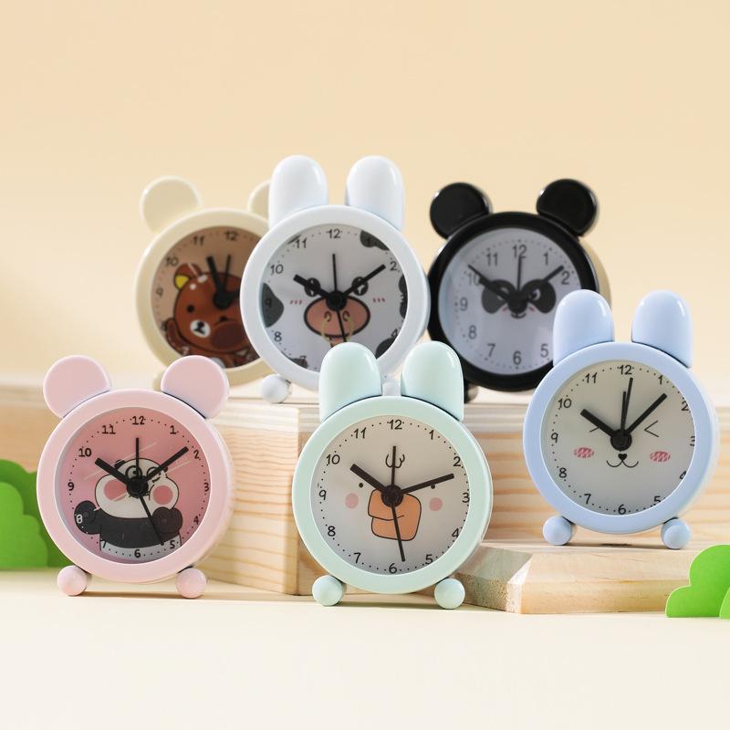 Children's Cartoon Small Desktop Clock High Value Cute Student Special Clock Bedside Timing Mini Alarm Clock