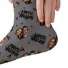 3D-Gesichtsdrucksocken - Vielseitiges Weihnachtsgeschenk, Polyester, Freizeitkleidung