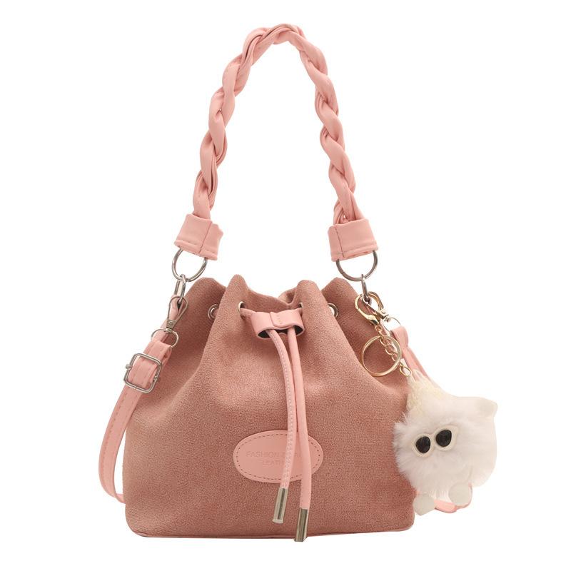 Retro kabelové kabelky pro ženy Korejské jednoduché ležérní crossbody přes rameno univerzální dámské kabelky nové