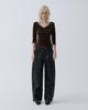 ARCMOOR Glam Velvet Sleeveless T-Shirt [Brown]