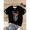 Children Clothes Girl T-shirts Girl Summer T-shirt Funny Cat for Girls Children's Clothing Top Kids Child Graphic Teen
