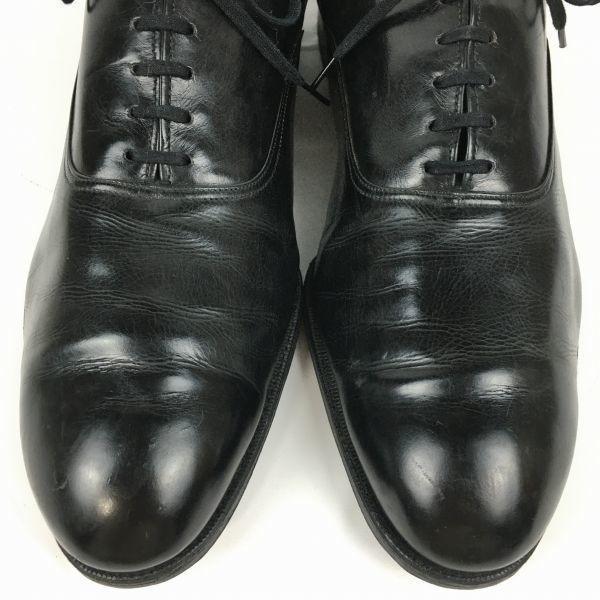 60s-70s? Vintage Edgerton Plain Toe Business Shoes Black Size 8 26.0 Men's(USED)
