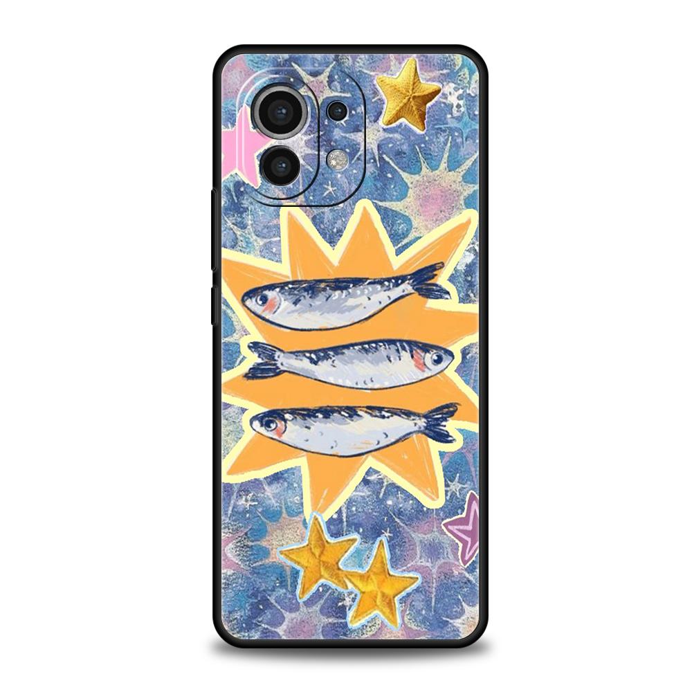 Phone Case Cover for Xiaomi Poco F7 F6 F5 F4 F3 X7 X6 X5 X4 X3 NFC M4 C51 C55 GT Pro 5G Soft TPU Fundas Blue Ocean Fish Capa Bag