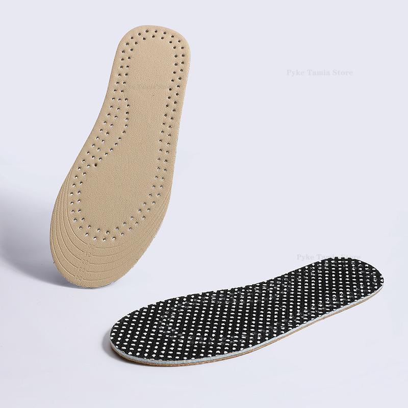 

Kid Leather Soft Insole Children s Sneaker Shoes Pads Women s Sweat Absorbent Breathable Deodorant Feet Care Cushion Inserts EU 20-24 (175mm) бежевый
