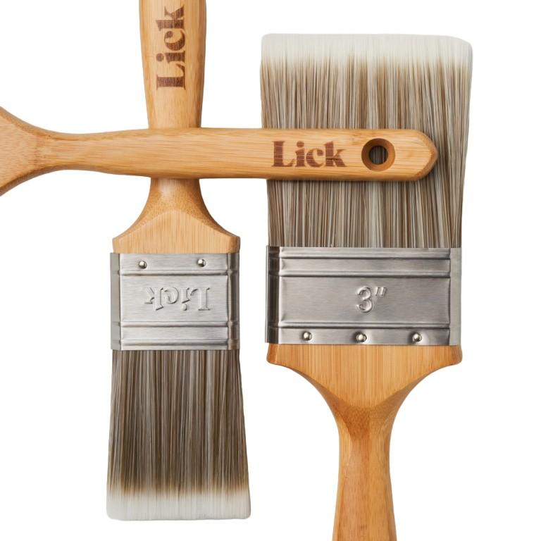 Lick Pro Pro Bamboo Paint Brush (Pack of 3)