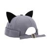 Adjustable Streetwear Cap Brimless Cat Ear Hat, Cute Docker Cap, Skullcap, Stylish Size Street Hat Sailor for Women Men Casual Wear Durable