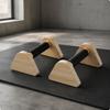 2 Peças de Suportes de Flexão de Madeira Paralelas de Madeira Base Triangular Estável Pegadores de Parada de Mão para Homens,