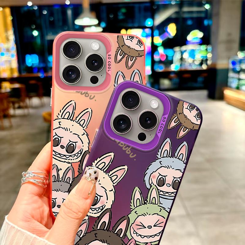 Labubus fargerike, bedårende klan»-deksel til iPhone 7 X 11 12 13 14 15 16-serien, til Samsung Galaxy-serien A12 A23 A54 S21 S22 S23 S24 S25...