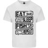 Eat Sleep Fish Repeat Funny Fishing Mens Light Cotton T-Shirt Unisex T-Shirt