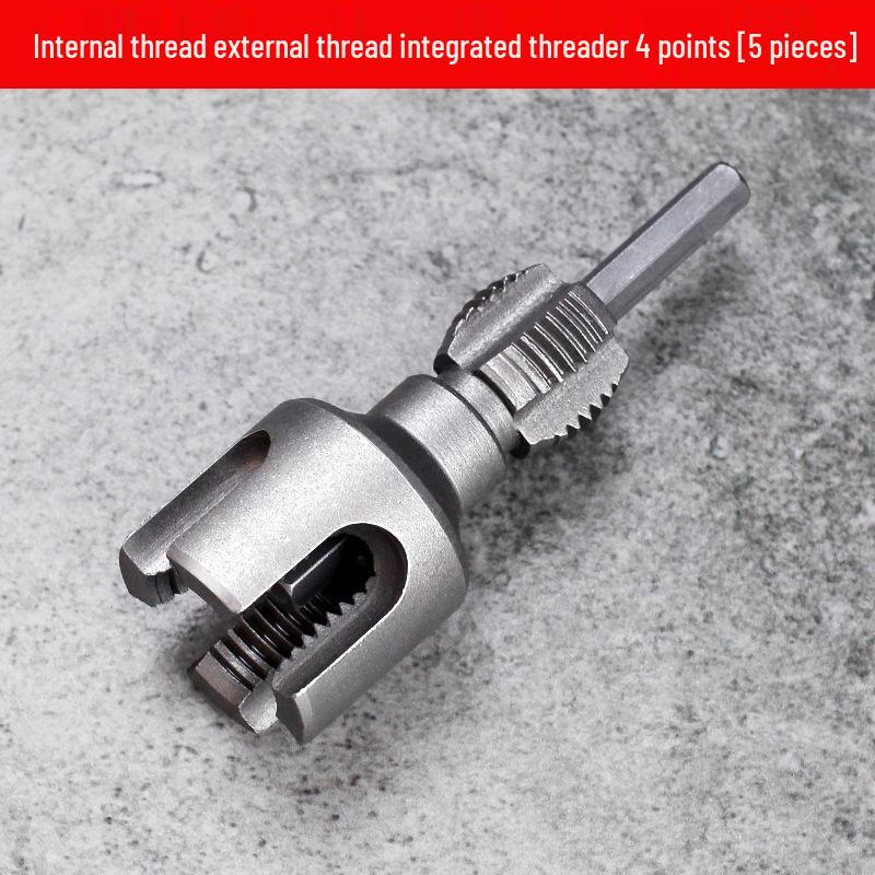 Dane Pipe Threader: Integrated Inner & Outer PPR Hot Melt Pipe Tapping Set (1/2'' & 3/4'')