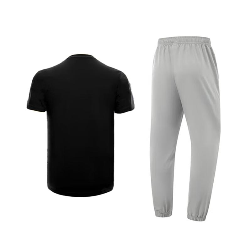 Li Ning Casual Sportswear Unisex Standard Black+Coin Gray AHSQ777-1+AKLT541-4
