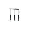 Vidar 3 Pendant Lamp Gu10 Black Wood Milagro Mlp5404
