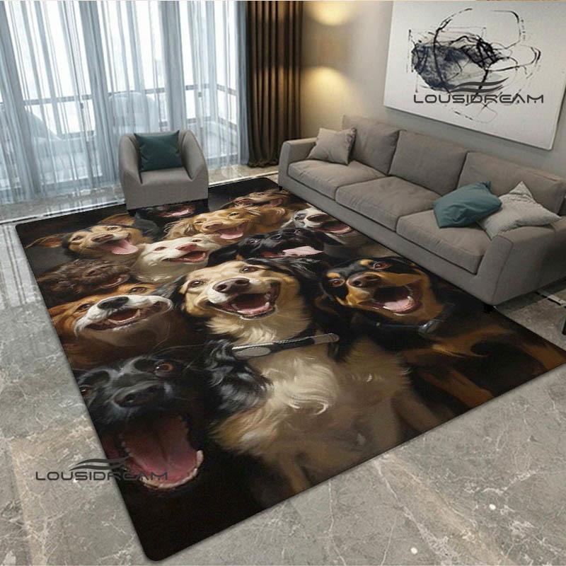 3D Süßer Hund Aufdruck Teppich Küchenmatten Rutschfester Teppich Außen Teppiche Läufer Schlafzimmer Dekoration Rosa Zimmer Dekoration Geburtstagsgeschenk