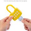 10Pcs Kids Alphabet Lock Key Toy Set Car Locks Montessori Educational Number Matching Homeschool Math Toys Baby Word Cognition