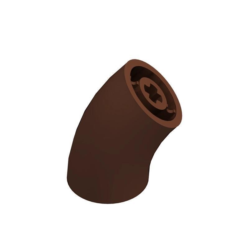 MOC 65473 - 50g Set of 2x2 45° Curved Round Building Blocks, Small Particle, Compatible with Loose Parts. Standard