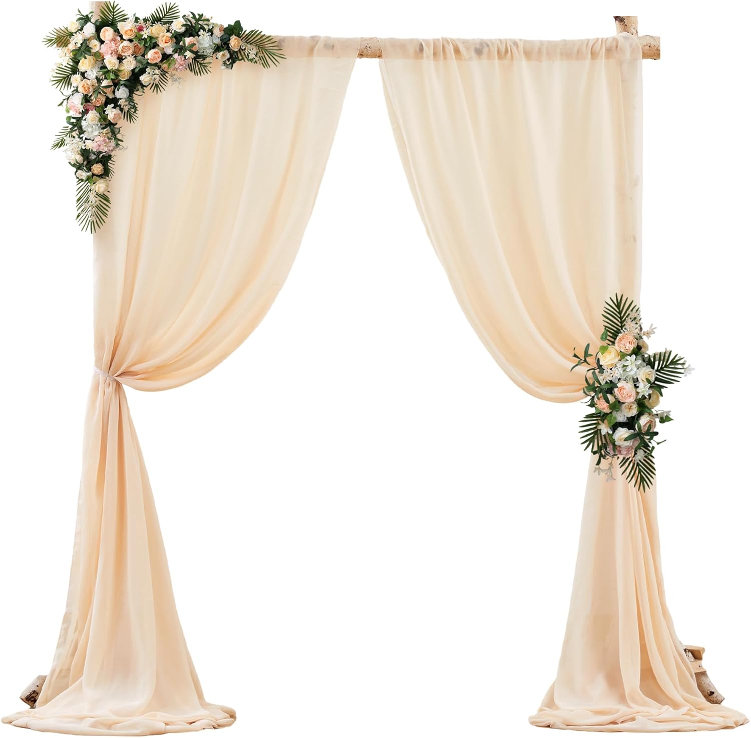 3/10m Salie Chiffon Tafel Runner Bruiloftsboog Doorzichtige Gordijnen voor Babyborrel Verjaardagsfeest Achtergrond Gordijnen Decoratie Other&1PC 75x300cm