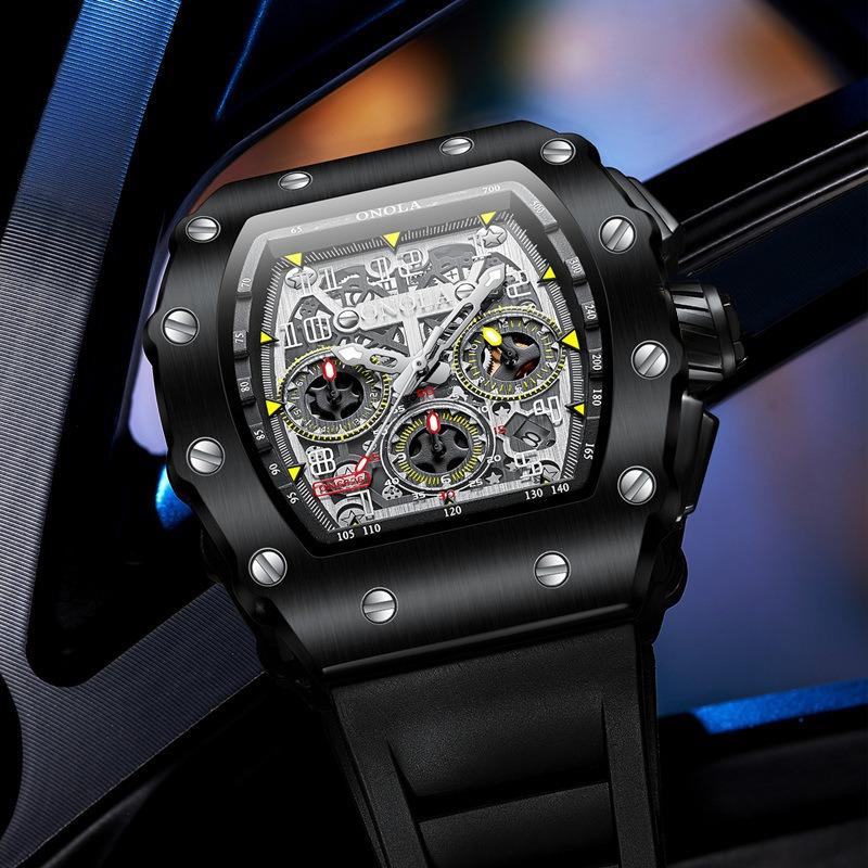ONOLA Orona beliebte modische multifunktionale automatische mechanische Herrenuhr wasserdichte Armbanduhr Herren