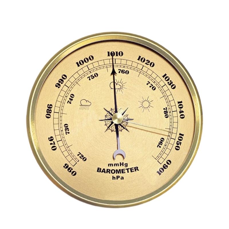Barometro Vintage Stazioni Meteo Strumento Con Igrometro Termometri Per Uso Interno ed Esterno Cornice Metallica