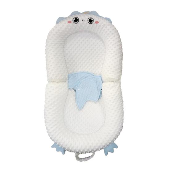 Portable Baby Lounger Adjustable Support Pad Foldable Base Baby Crib Lightweight Comfortable Bottle Feeding Crib for Newborns