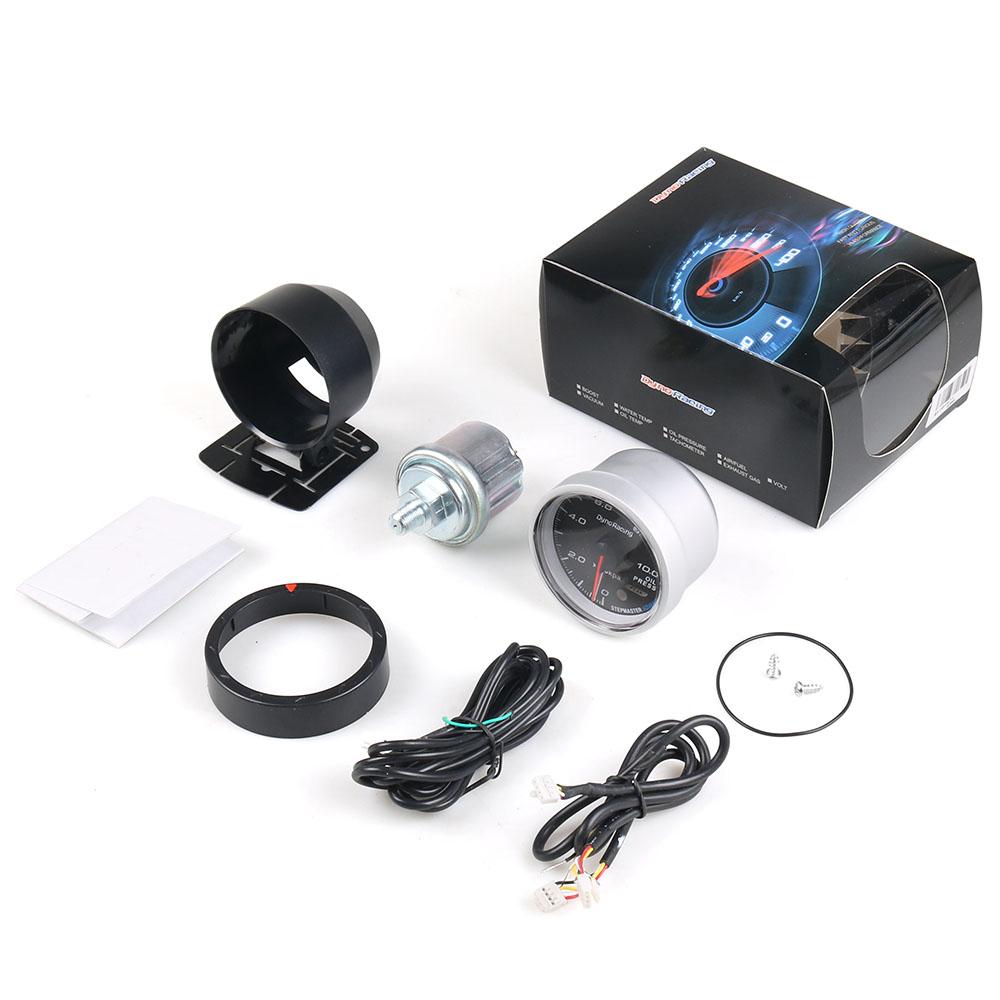 Dynoracing 60MM Racing Car Oil Pressure Gauge 50--150C Meter & Lighting Auto Oil Pressure Gauge TT101471
