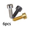 6 Stück Gitarren-Tremolo-Brücken-Befestigungsschrauben für doppelt verriegelnde Tremolo-Brücken