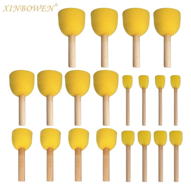 

Детский набор штампов из губки с деревянной ручкой для рисования 2CM Diameter