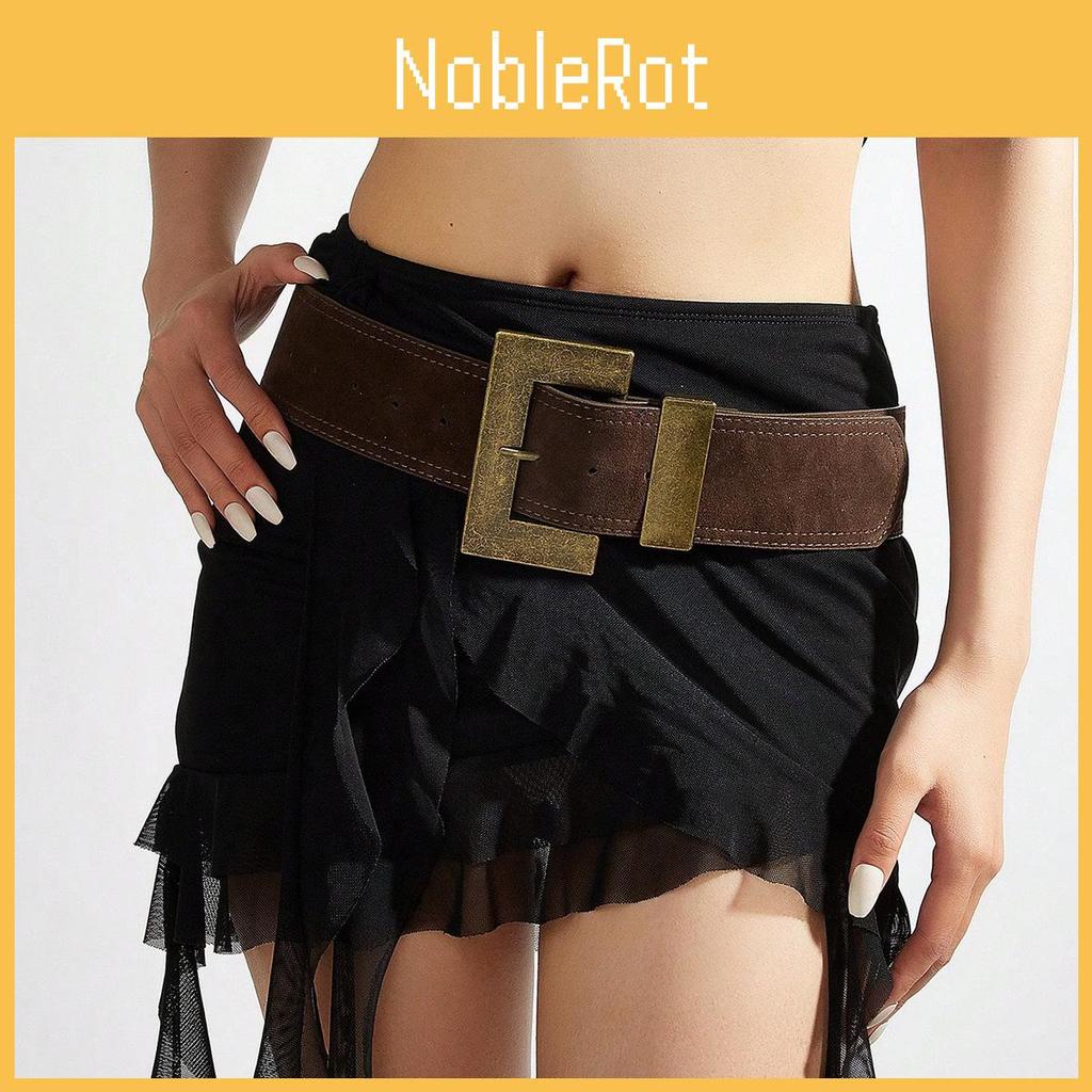 Style Rivet Leather Belt With Alloy Pin Buckle For Casual Outfits And Street Fashion