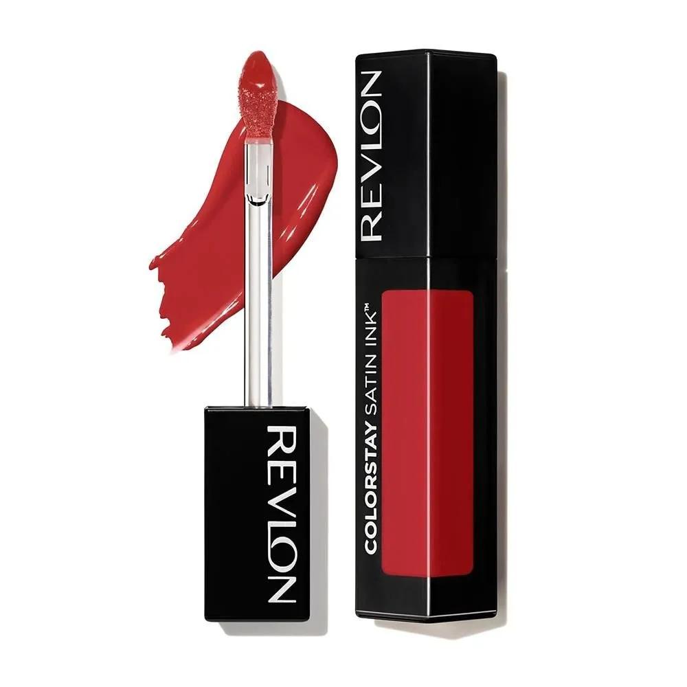 Revlon ColorStay Satin Ink 1 Pack 018 Fired Up Revlon ColorStay Satin Ink Liquid Lipstick, Longwear