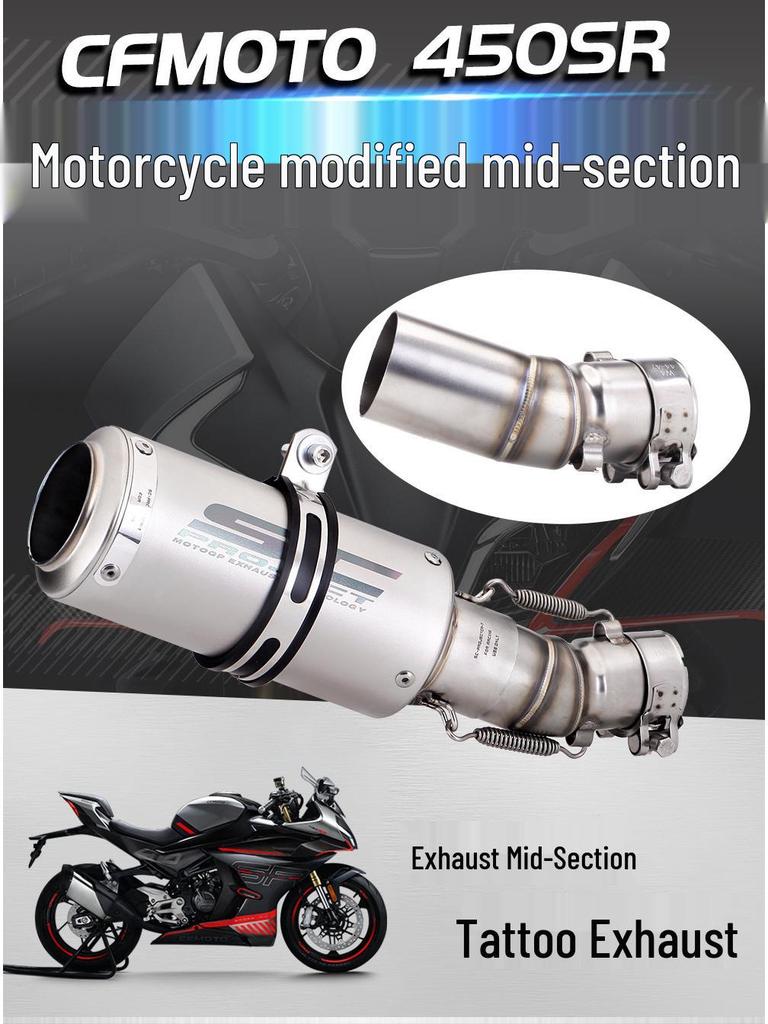 CFMOTO 450SR Mid/Tail Exhaust Modification Set