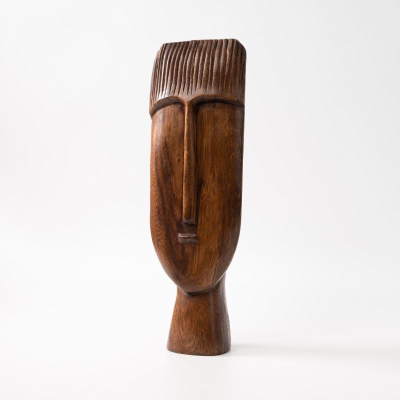 Creative Face Figurines Living Room Desktop Figurines Bedroom Wood Grain Decor Ornaments Modern Home Decoration Accessories