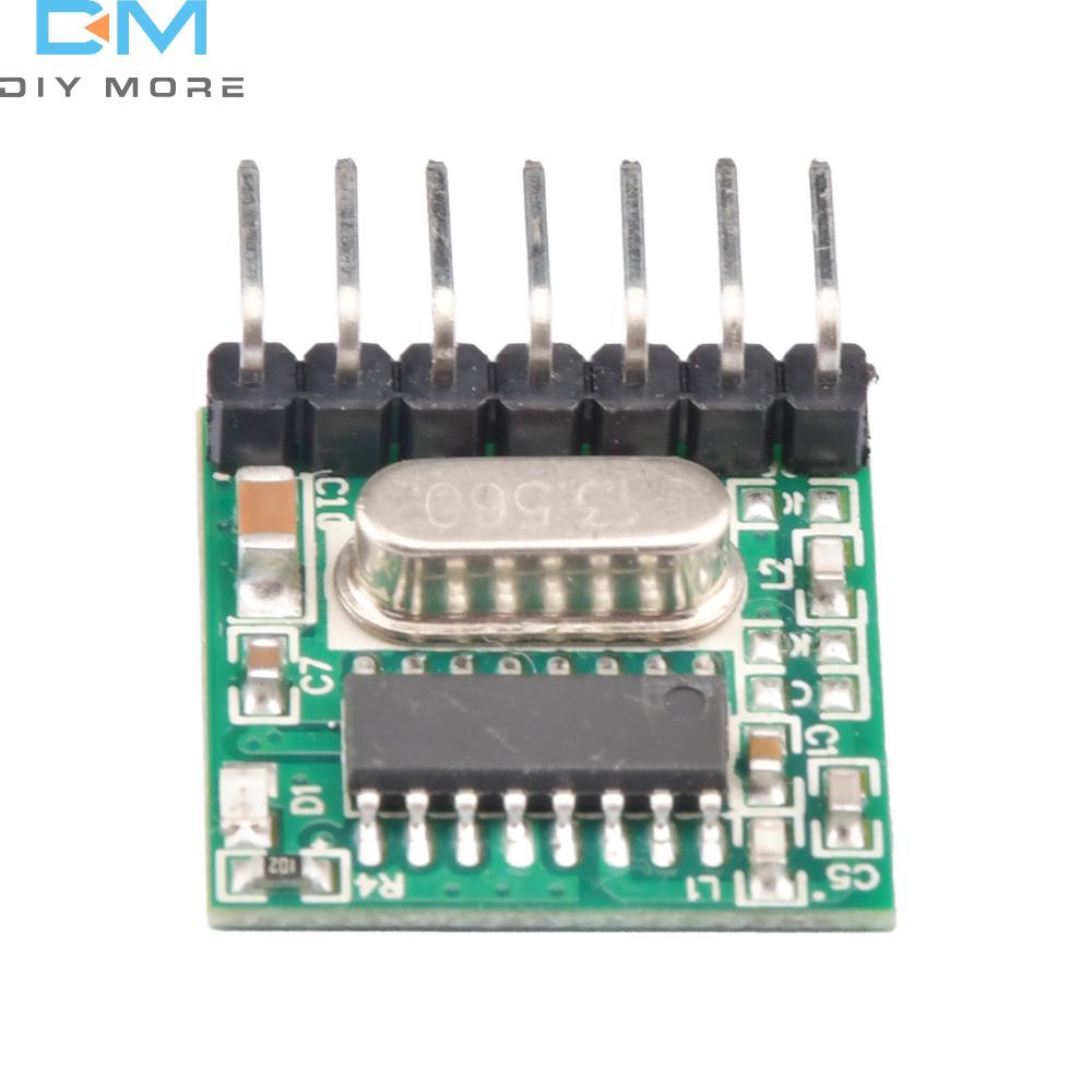 1PCS DC3.3-5V 433mhz Wireless Coding Receiver/Transmitter Decoding Receiver Module 4 CH Output for 433Mhz Remote Controller DIY