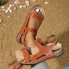 Fashion Retro Women Sandals Casual Summer Shoes 2025 Summer Lightweight Sandals Low Heels Comfortable Wedges Footwear Women Sandals