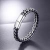 Fashion Bracelet, Men's Bracelet, Leather Rope Double Chain Braided Bracelet