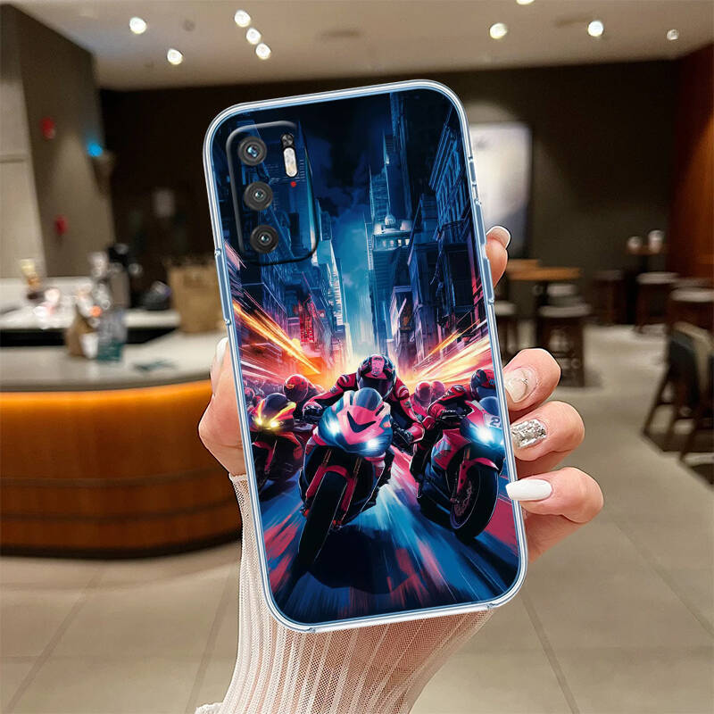 Motorcycle Racing Case for Motorola E7 E22 E20 E13 E15 E22S E30 E40 G10 G20 G04 G22 G23 G05 G75 G35 G55 G6 G7 G8 G9 Plus Power Play