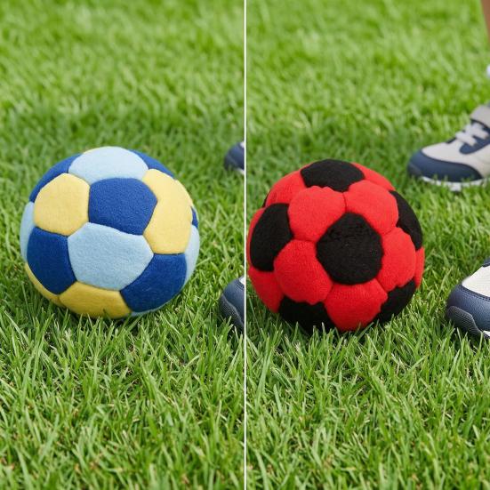 32 Panel Sand Filled Juggling Ball, Soft Footbag Toy for Kids Adults, Outdoor Soccer Kick Sack for Coordination