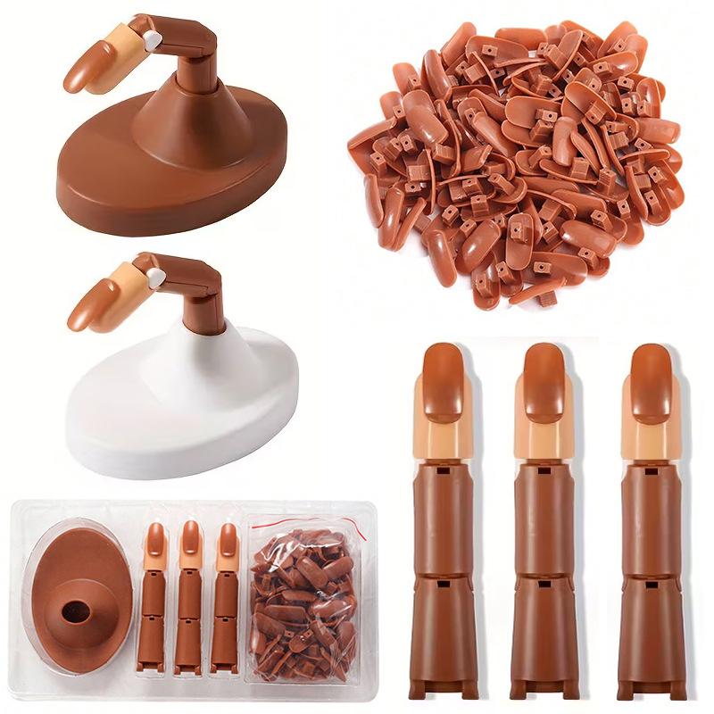 Manicure Joint Finger Mechanical Nail Set For Beginners To Practice Activities With Base To Practice Nails