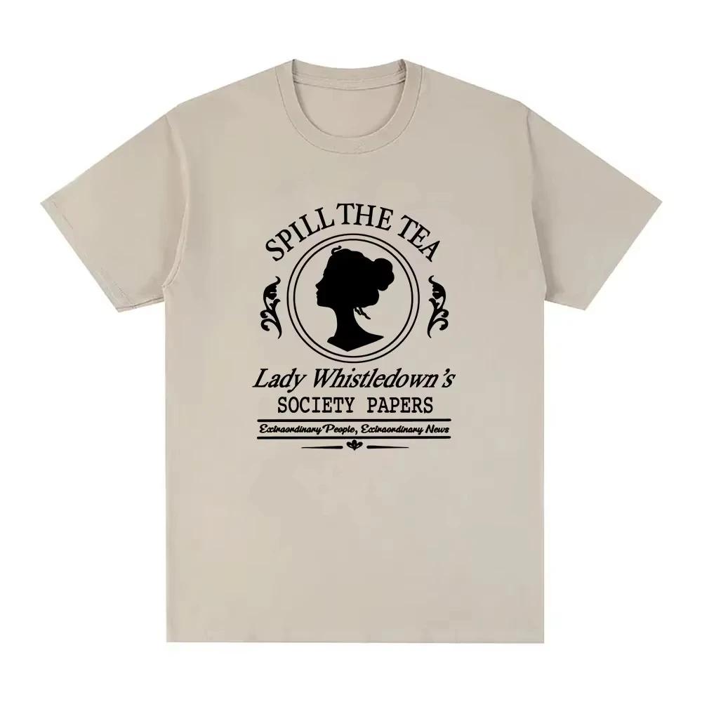 2026 Sudaderas Lady Whistledown Tshirt TV Series Graphic Printing Teeshirt Ropa De Mujer Unisex Streetwear Women Clothing