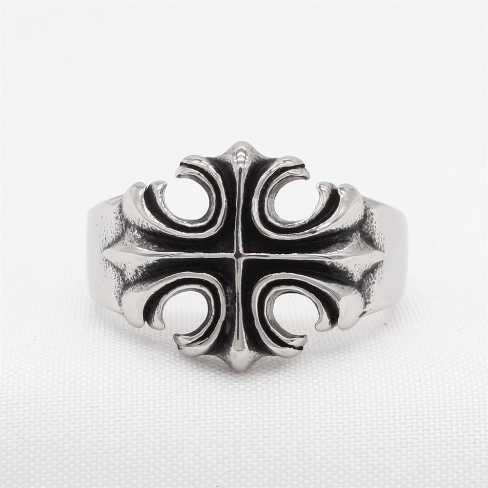 

Персонализированное мужское кольцо из титановой стали в стиле ретро для аксессуаров