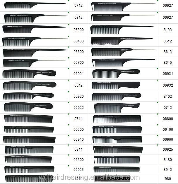 Professional Salon Tools Y1 SERIES Super Quality Hair Cutting Carbon Fiber Comb Hair Rat Tail Comb for Barber