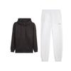 Versatile Solid Color Simple Jacket Comfortable Sweatpants Casual Sports Suit Women Suit AWDVH98-4+AKLVD12-2