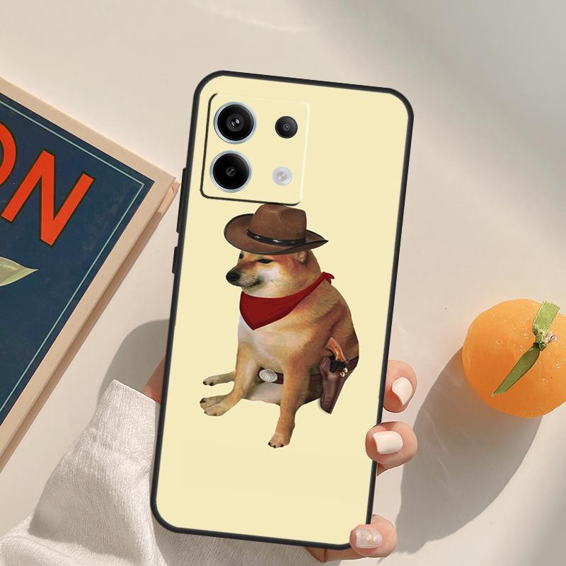 Funny Cheems Doge Funda For Xiaomi Redmi Note 9 10 11 12 13 14 Pro 9S 10S 11S 12S Redmi 13C 10C 12C 14C Case