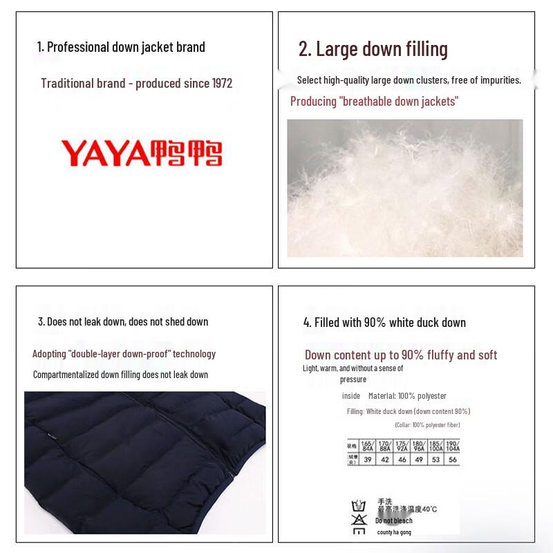 Ya Ya Men's Lightweight Stand-Collar Down Vest