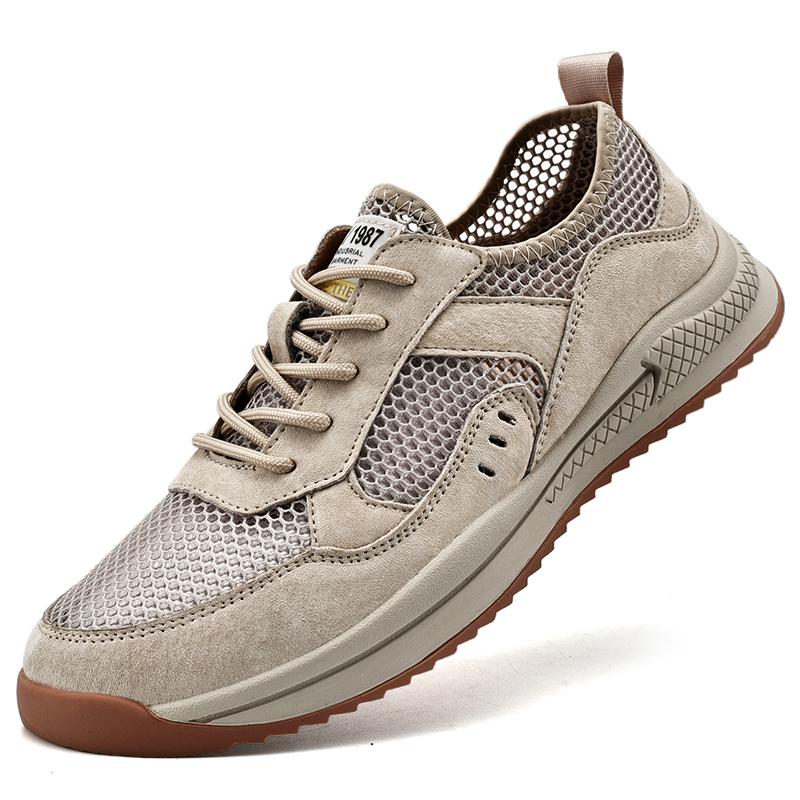 

Net shoes new breathable outdoor hiking shoes thin lightweight sports mesh shoes 38 standard leather shoe size