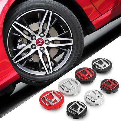 4 pièces 58/69mm Cache-moyeu Central de Roue de Voiture Accessoires Pour Type R Type S VTEC DOHC Modulo Vezel Legend Si RR Insight CG3
